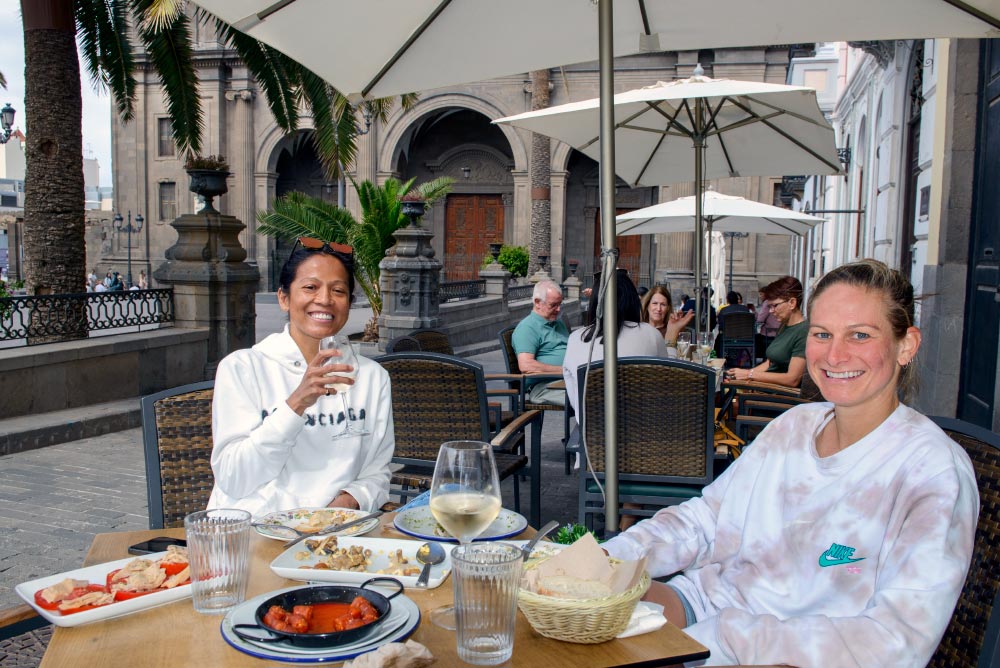 Vi har oppdaget det hemmelige Gran Canaria, sier venninnene Marilen og Annie.